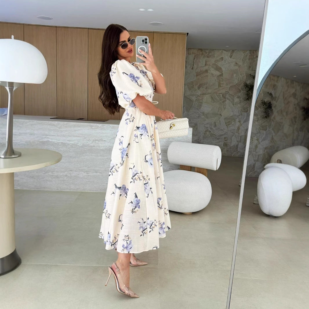 Robe Longue Bohème Fleurie