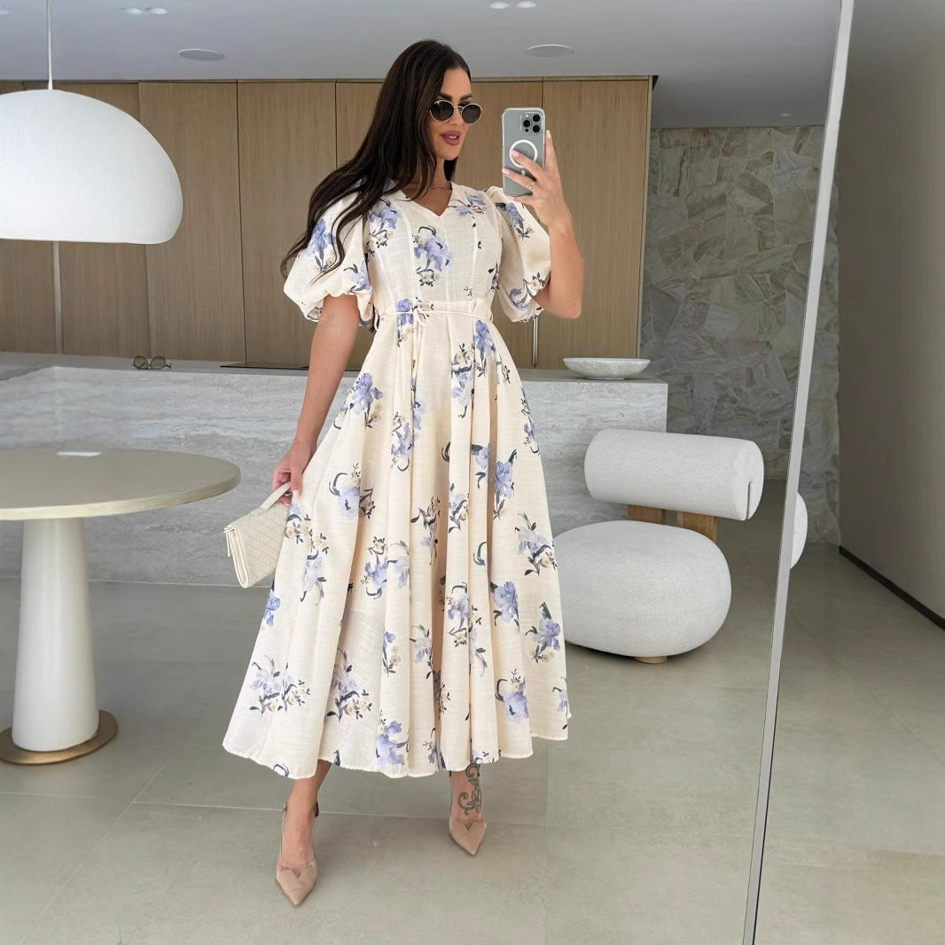 Robe Longue Bohème Fleurie