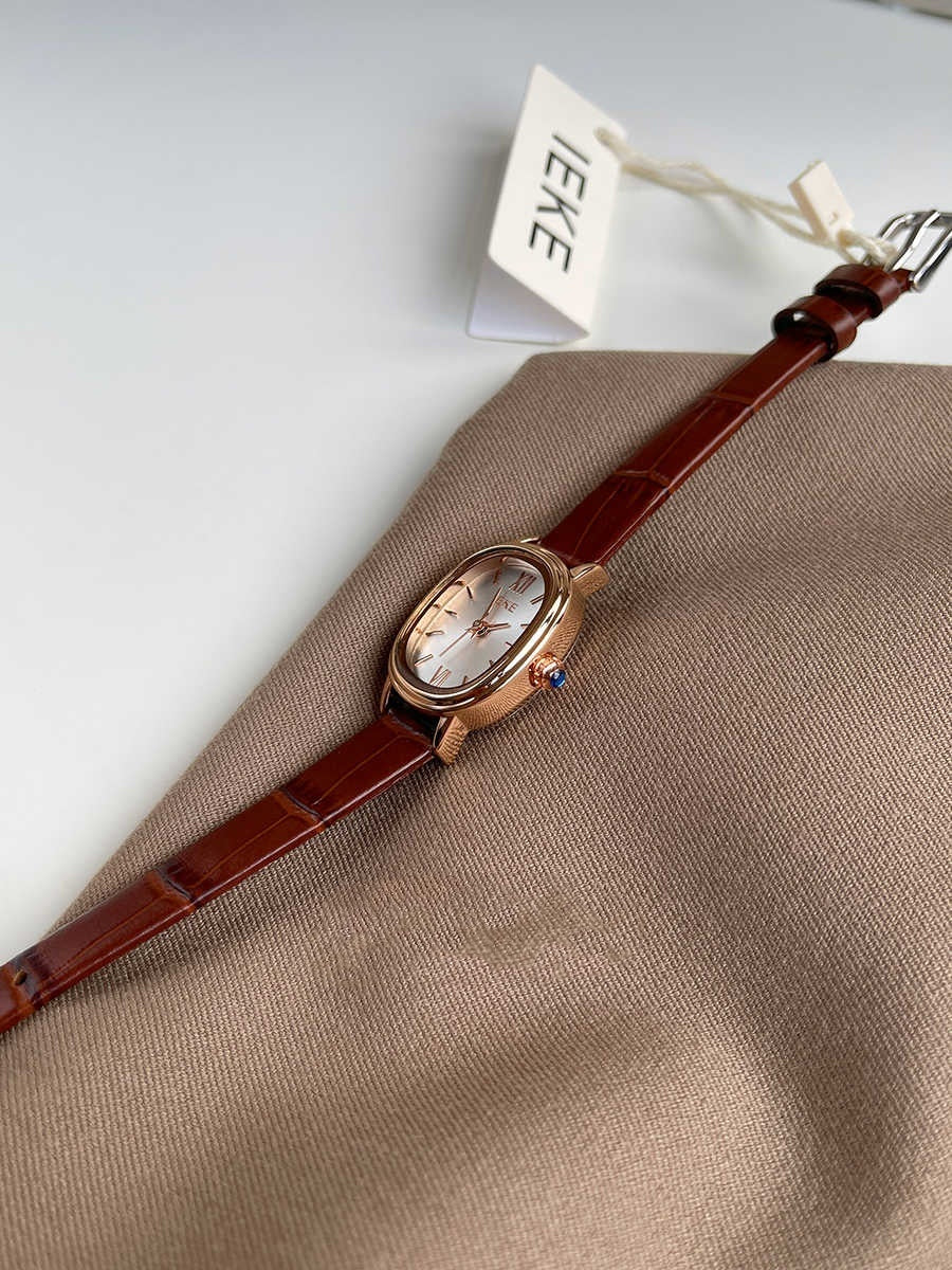Montre Vintage en Cuir Marron