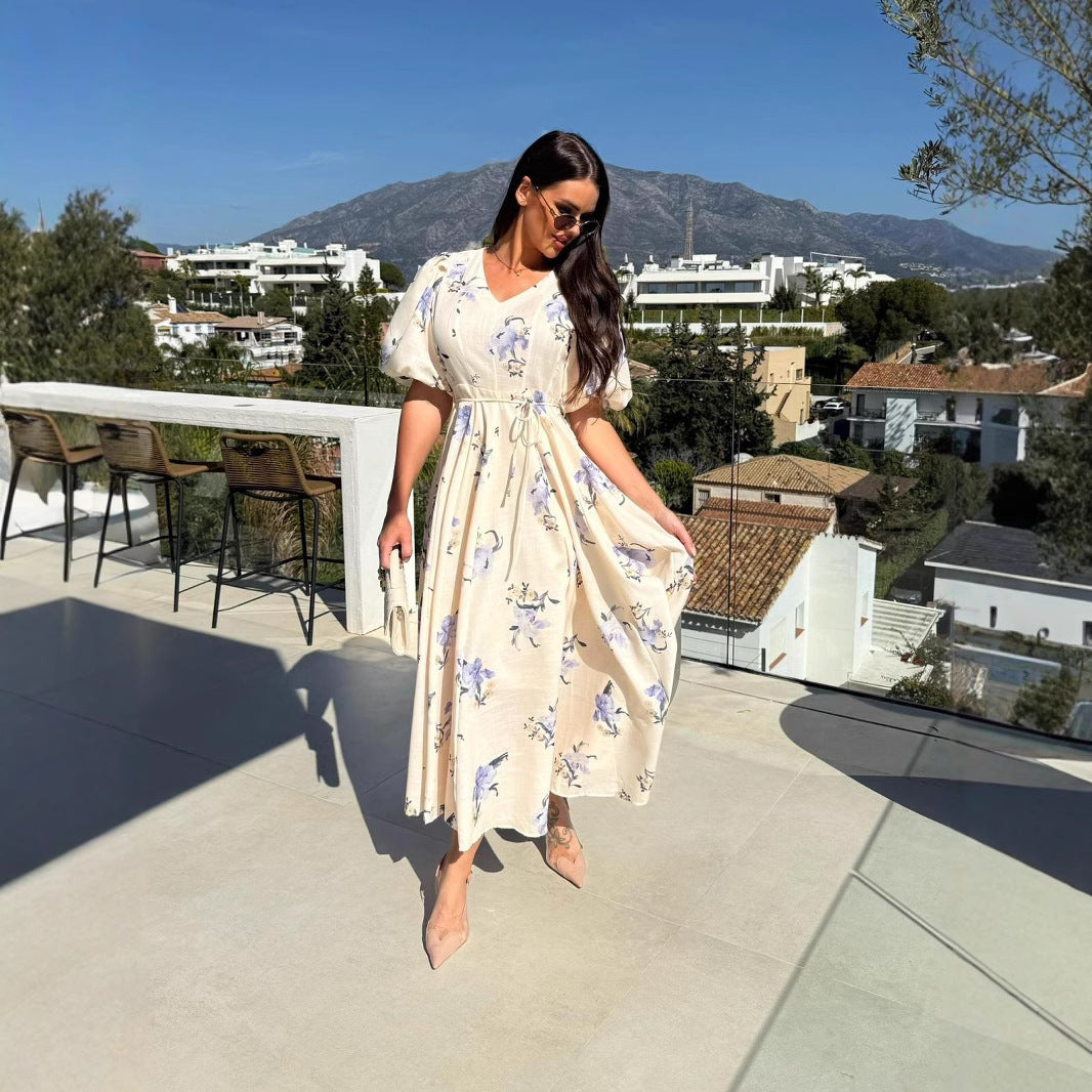 Robe Longue Bohème Fleurie