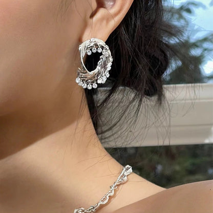 Boucles d'Oreilles en Or Entrelaçées