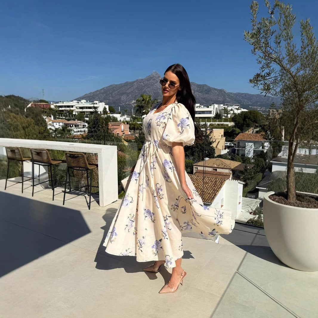 Robe Longue Bohème Fleurie